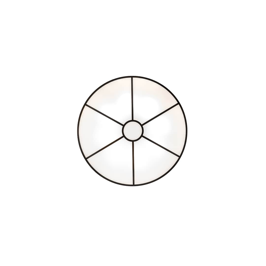 Cilindro 8 Light 48" Wide Semi-Flush Drum Ceiling Fixture - Timeless Bronze Finish