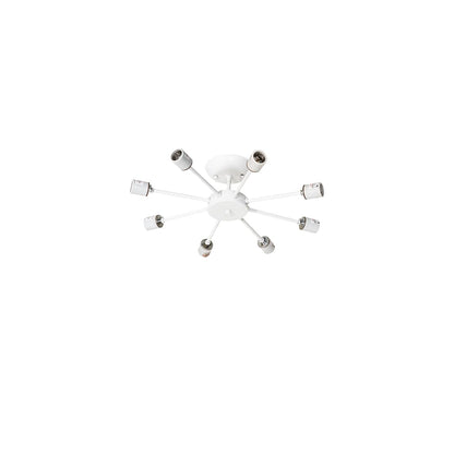 Cilindro 8 Light 48" Wide Semi-Flush Drum Ceiling Fixture - Timeless Bronze Finish