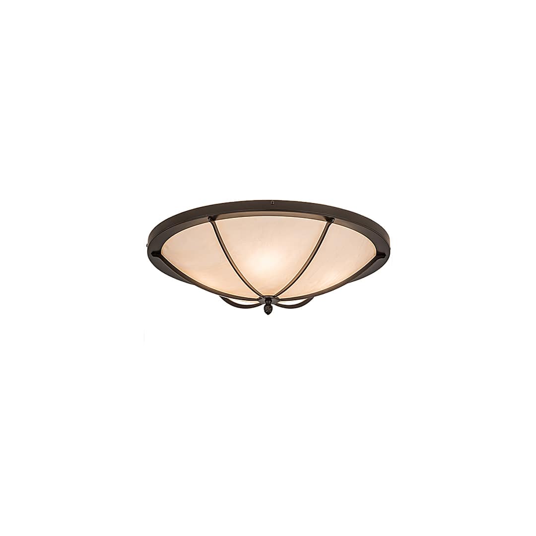 Dominga 4 Light 24" Wide Flush Mount Bowl Ceiling Fixture - Oil Rubbed Bronze Finish
