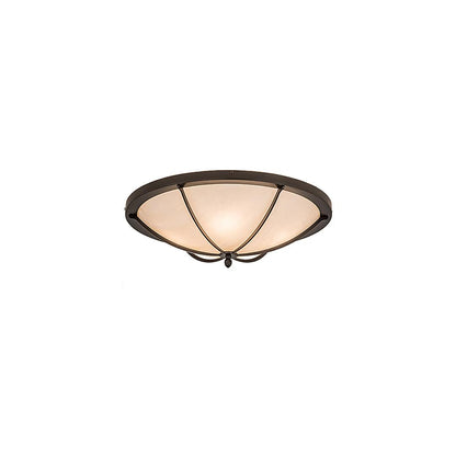Dominga 4 Light 24" Wide Flush Mount Bowl Ceiling Fixture - Oil Rubbed Bronze Finish