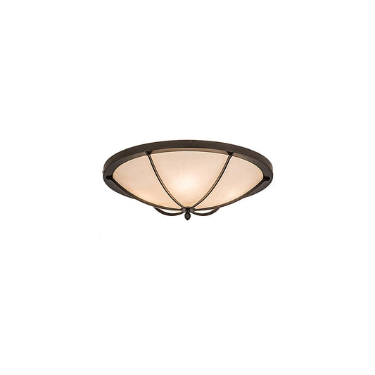 Dominga 4 Light 24" Wide Flush Mount Bowl Ceiling Fixture - Oil Rubbed Bronze Finish