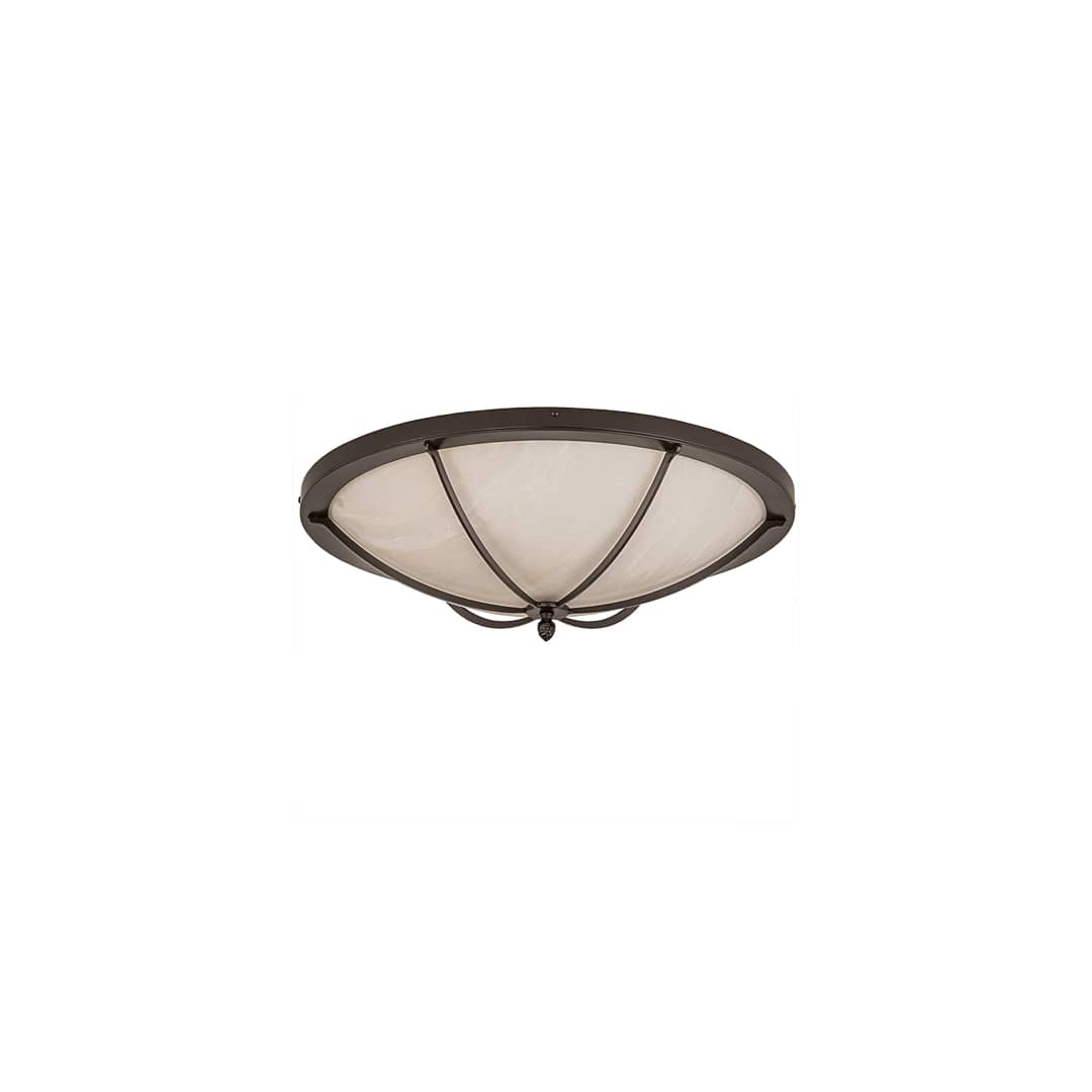 Dominga 4 Light 24" Wide Flush Mount Bowl Ceiling Fixture - Oil Rubbed Bronze Finish