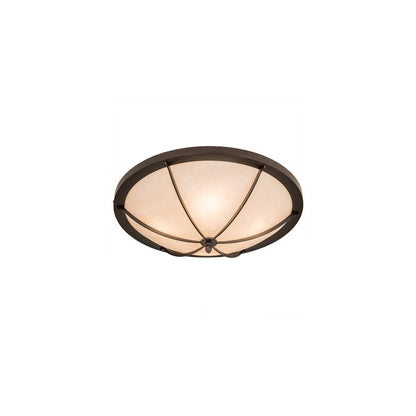 Dominga 4 Light 24" Wide Flush Mount Bowl Ceiling Fixture - Oil Rubbed Bronze Finish
