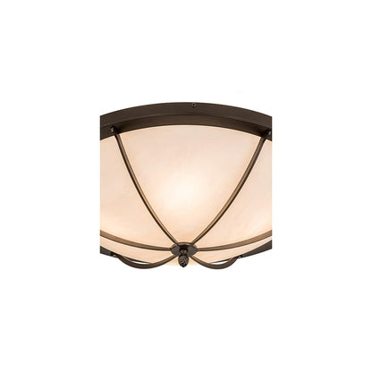 Dominga 4 Light 24" Wide Flush Mount Bowl Ceiling Fixture - Oil Rubbed Bronze Finish