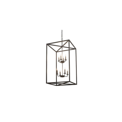 8 Light 34" Wide Taper Candle Pendant