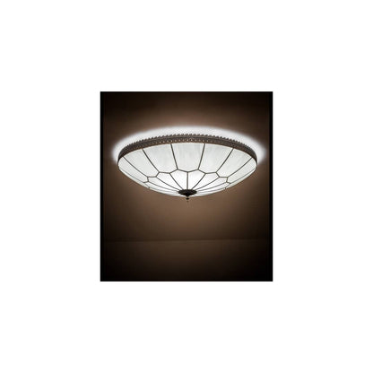 Vincent Honeycomb 30" Wide LED Semi-Flush Bowl Ceiling Fixture