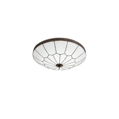 Vincent Honeycomb 30" Wide LED Semi-Flush Bowl Ceiling Fixture
