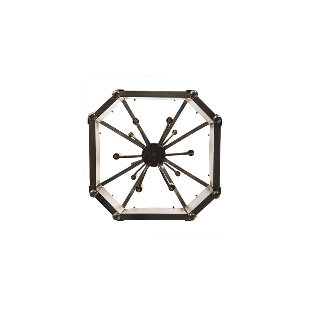 10 Light 33" Wide Taper Candle Pendant