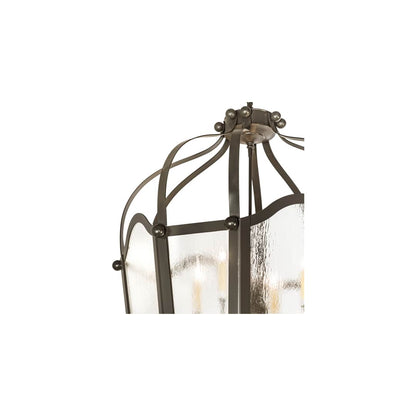 10 Light 33" Wide Taper Candle Pendant