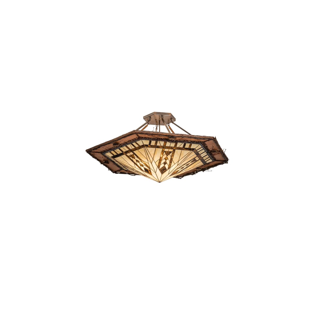Sonoma 6 Light 53" Wide Semi-Flush Ceiling Fixture