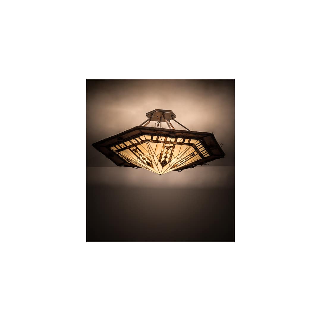 Sonoma 6 Light 53" Wide Semi-Flush Ceiling Fixture