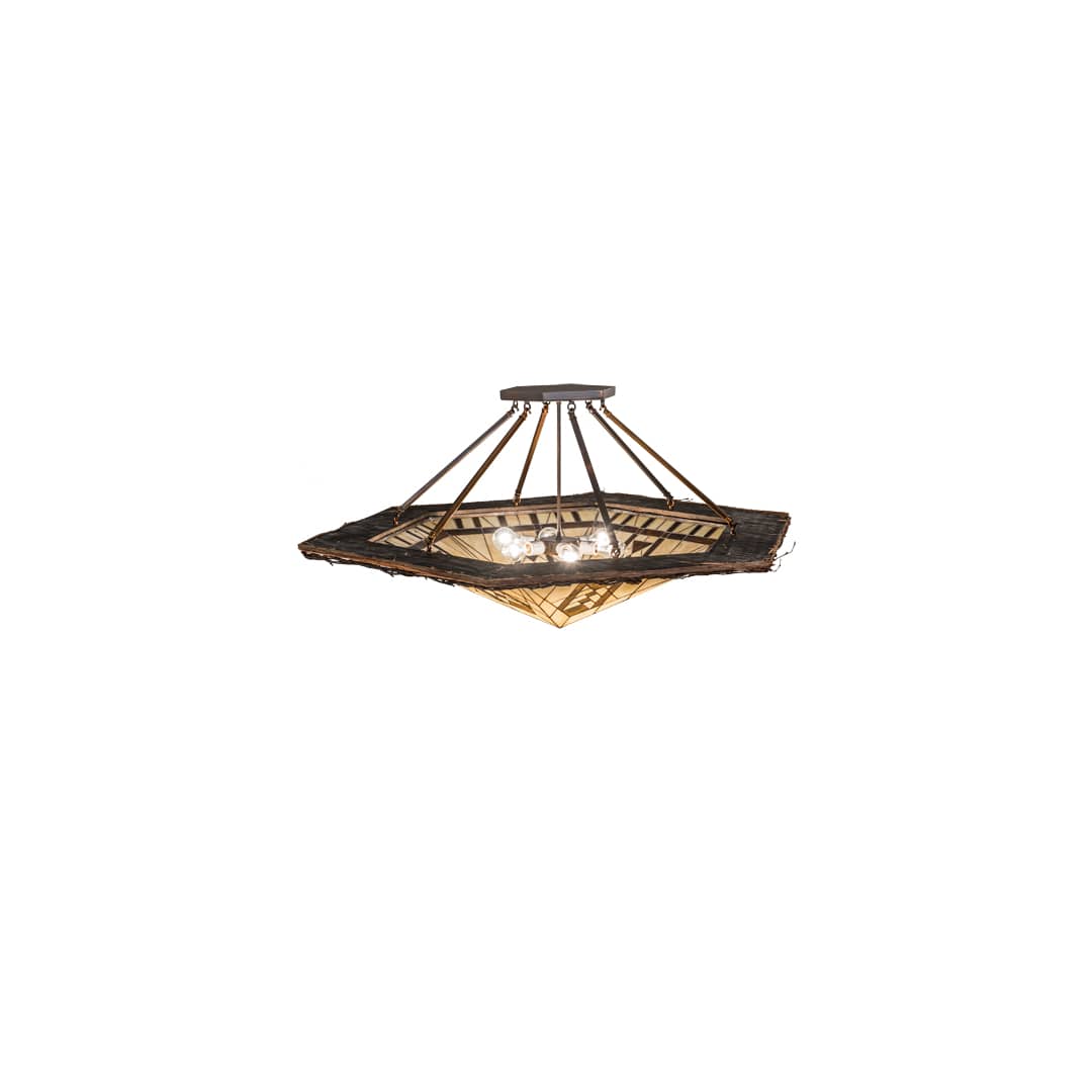 Sonoma 6 Light 53" Wide Semi-Flush Ceiling Fixture