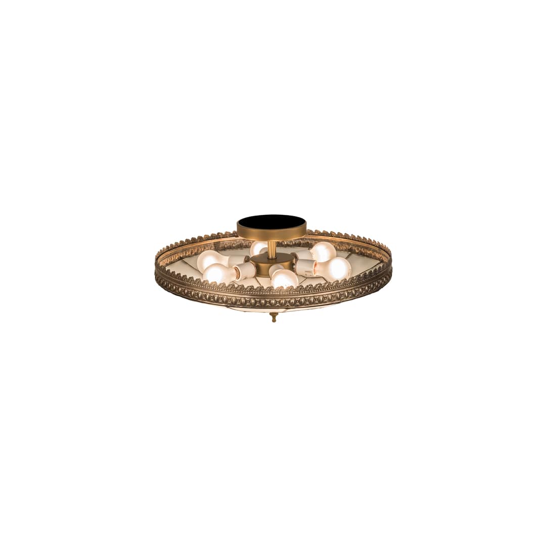 Vincent Honeycomb 6 Light 21" Wide Semi-Flush Bowl Ceiling Fixture