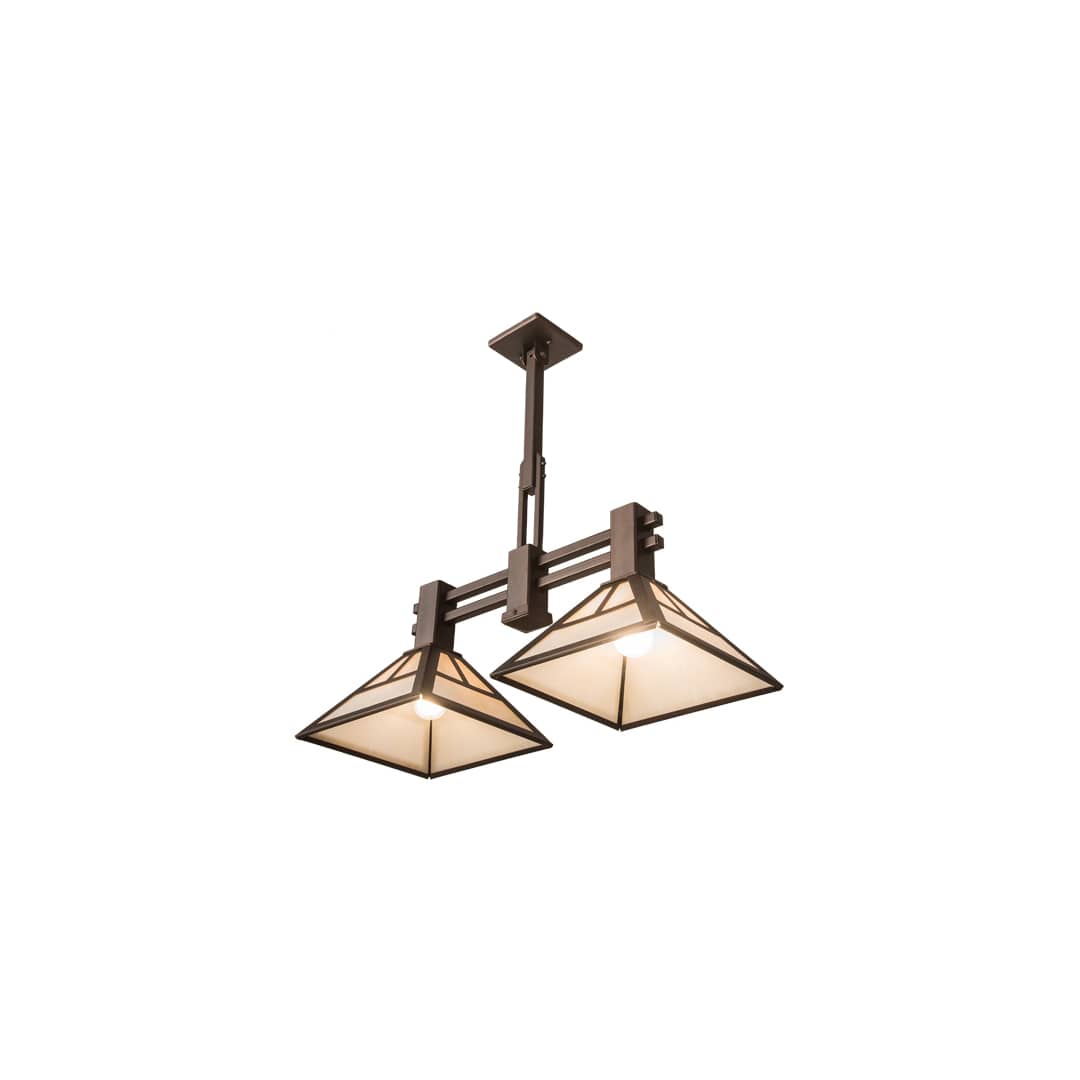 2 Light 17" Wide Pendant