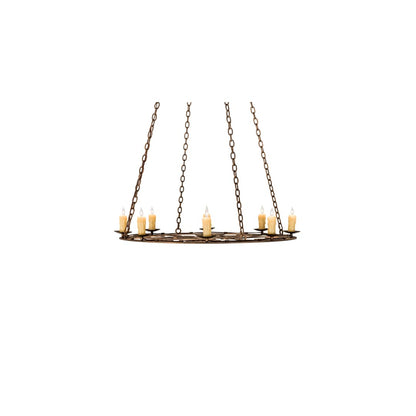 8 Light 42" Wide Taper Candle Pendant