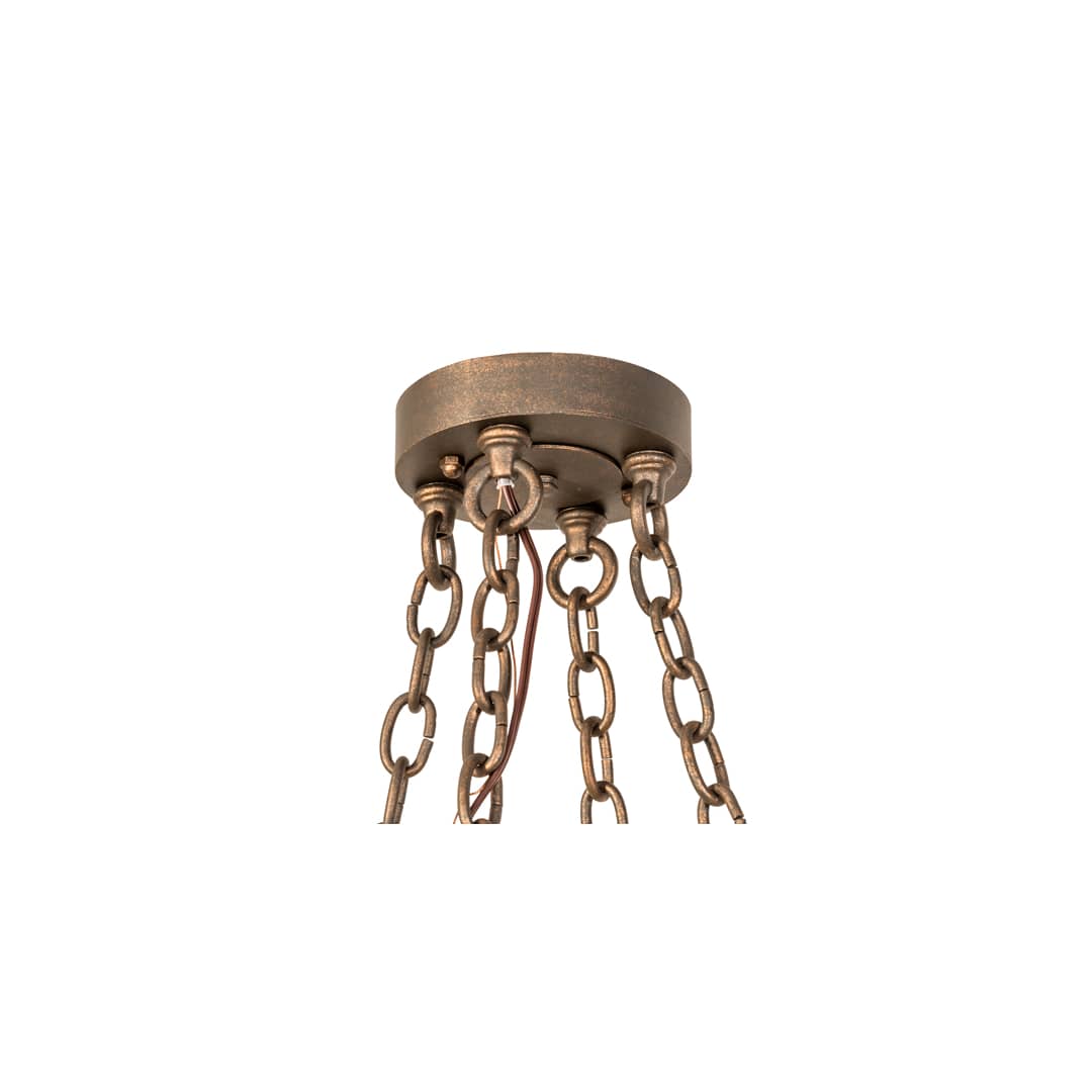 8 Light 42" Wide Taper Candle Pendant