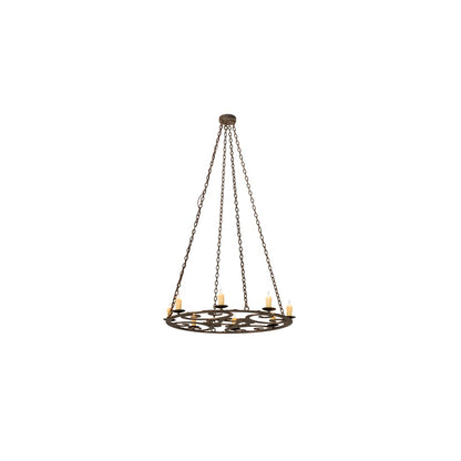 8 Light 42" Wide Taper Candle Pendant
