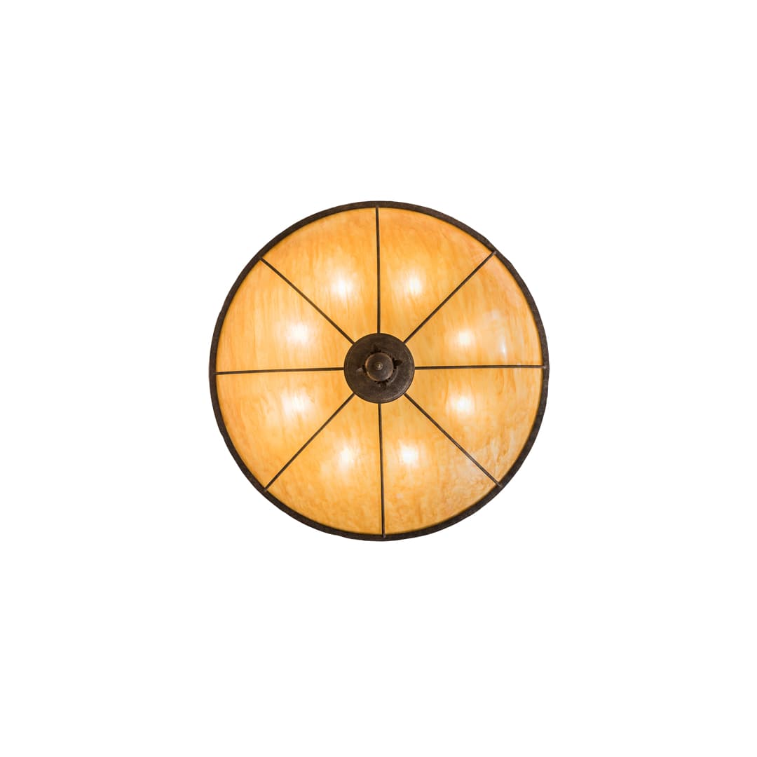 Arabesque 8 Light 48" Wide Semi-Flush Bowl Ceiling Fixture - Baroque Finish