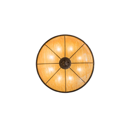 Arabesque 8 Light 48" Wide Semi-Flush Bowl Ceiling Fixture - Baroque Finish