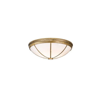 Kahe 12 Light 60" Wide Flush Mount Bowl Ceiling Fixture - Brass Tint Finish