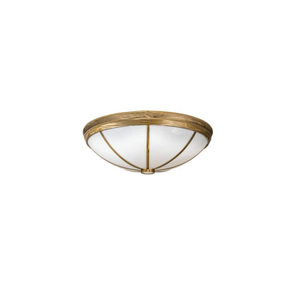 Kahe 12 Light 60" Wide Flush Mount Bowl Ceiling Fixture - Brass Tint Finish