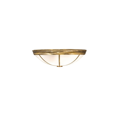 Kahe 12 Light 60" Wide Flush Mount Bowl Ceiling Fixture - Brass Tint Finish