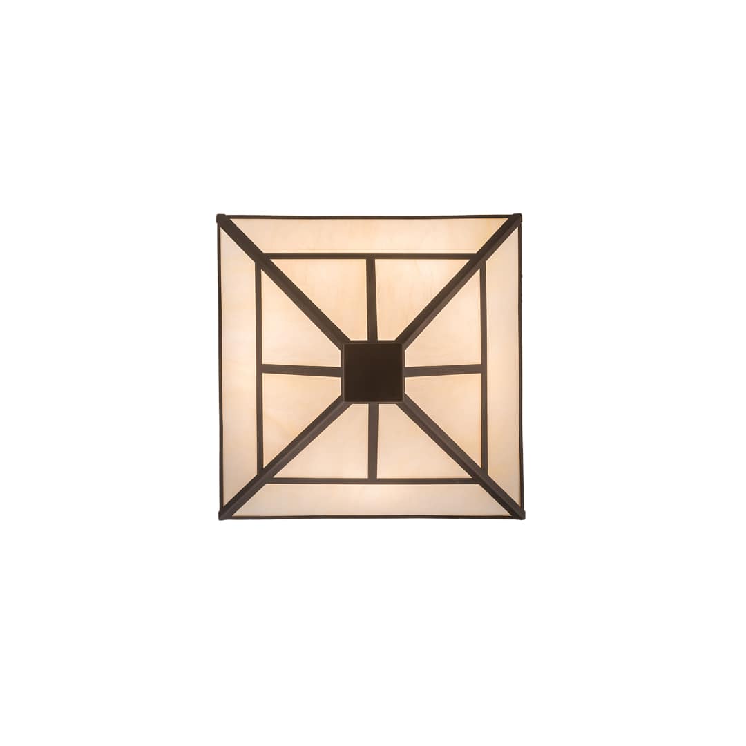 T Mission 8 Light 34" Wide Semi-Flush Ceiling Fixture - Mahogany Bronze Finish