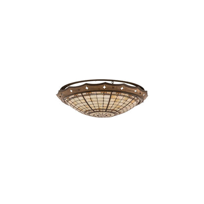 Fleur-de-Lite 8 Light 42" Wide Semi-Flush Bowl Ceiling Fixture