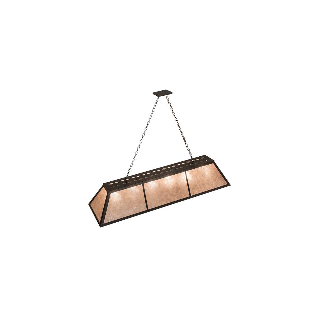 6 Light 70" Wide Linear Pendant