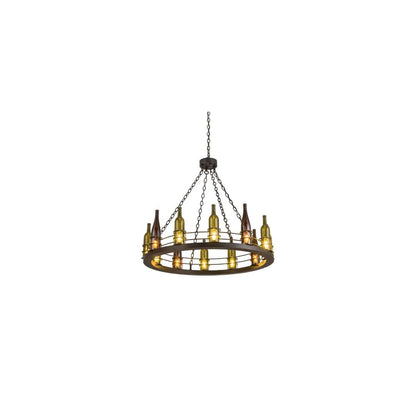 Tuscan Vineyard 12 Light 42" Wide Ring Chandelier