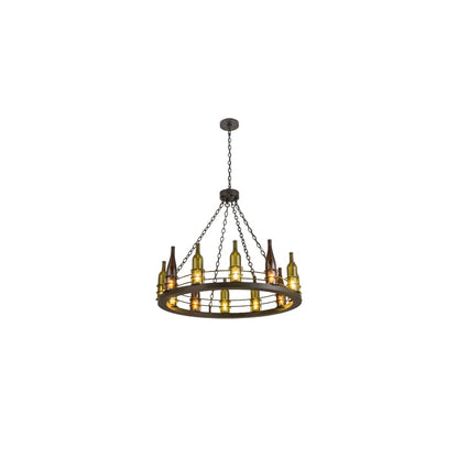 Tuscan Vineyard 12 Light 42" Wide Ring Chandelier