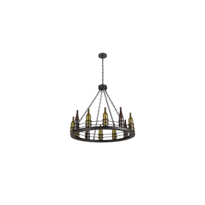 Tuscan Vineyard 12 Light 42" Wide Ring Chandelier