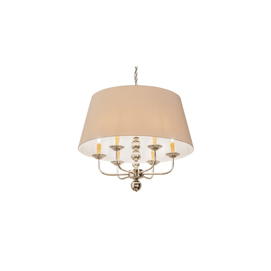 6 Light 38" Wide Taper Candle Pendant