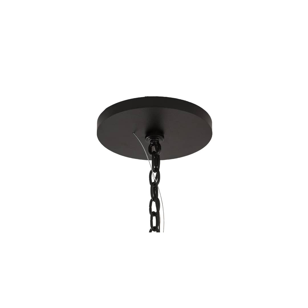 4 Light 34" Wide Taper Candle Pendant