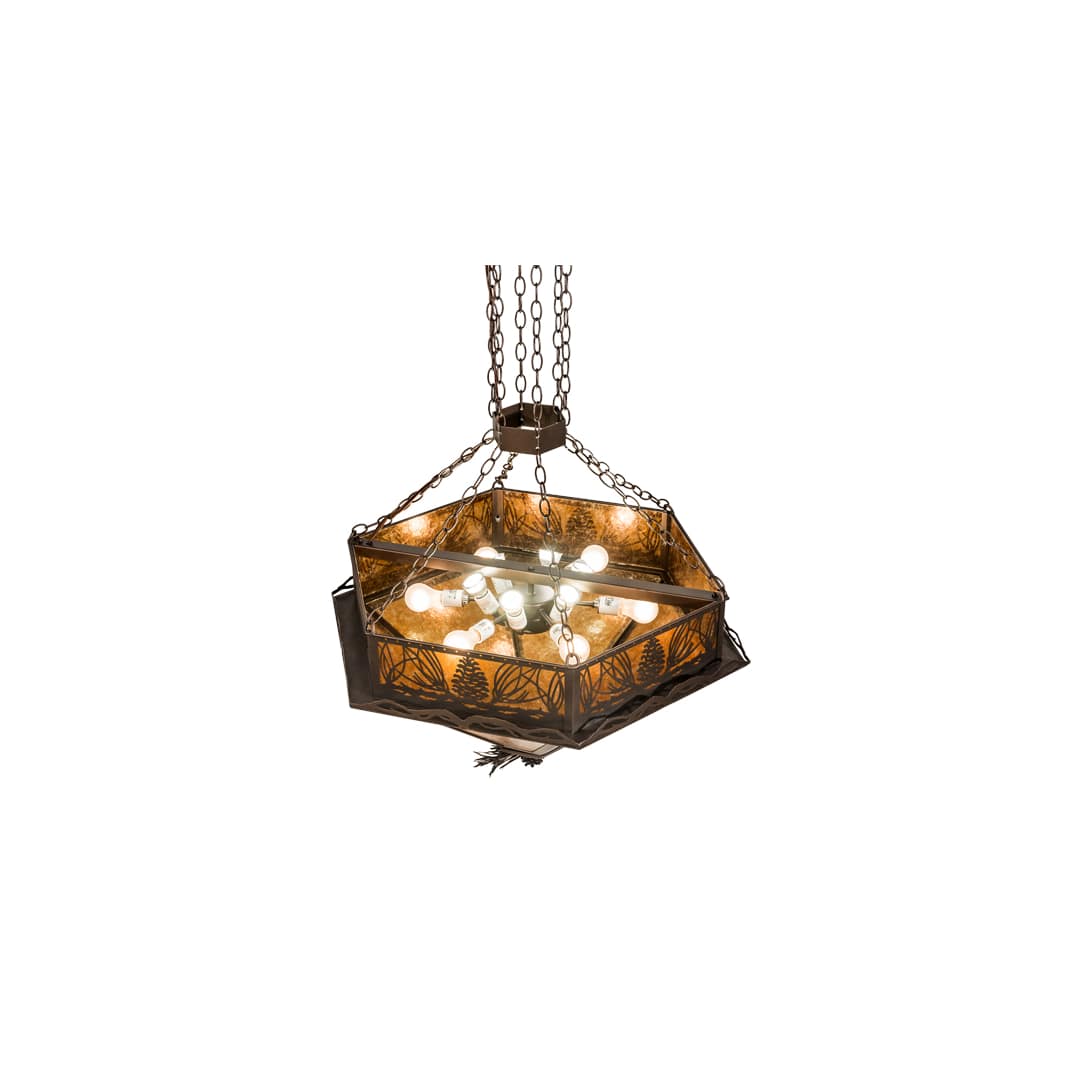 6 Light 36" Wide Pendant