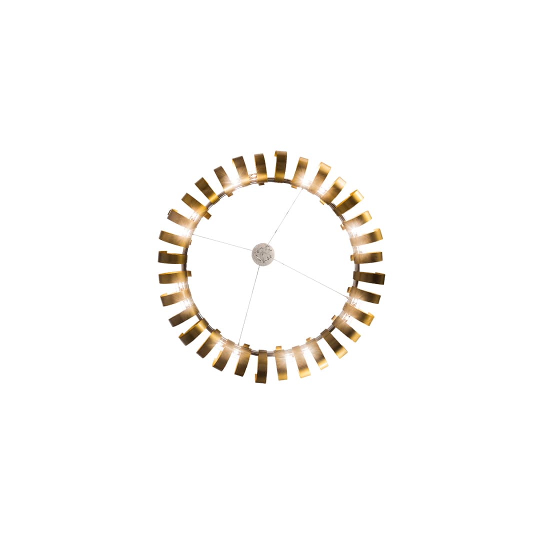 16 Light 63" Wide Abstract Pendant