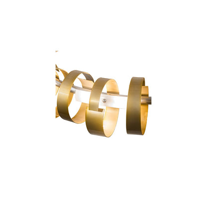 16 Light 63" Wide Abstract Pendant