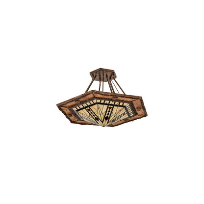 Sonoma 6 Light 40" Wide Semi-Flush Ceiling Fixture