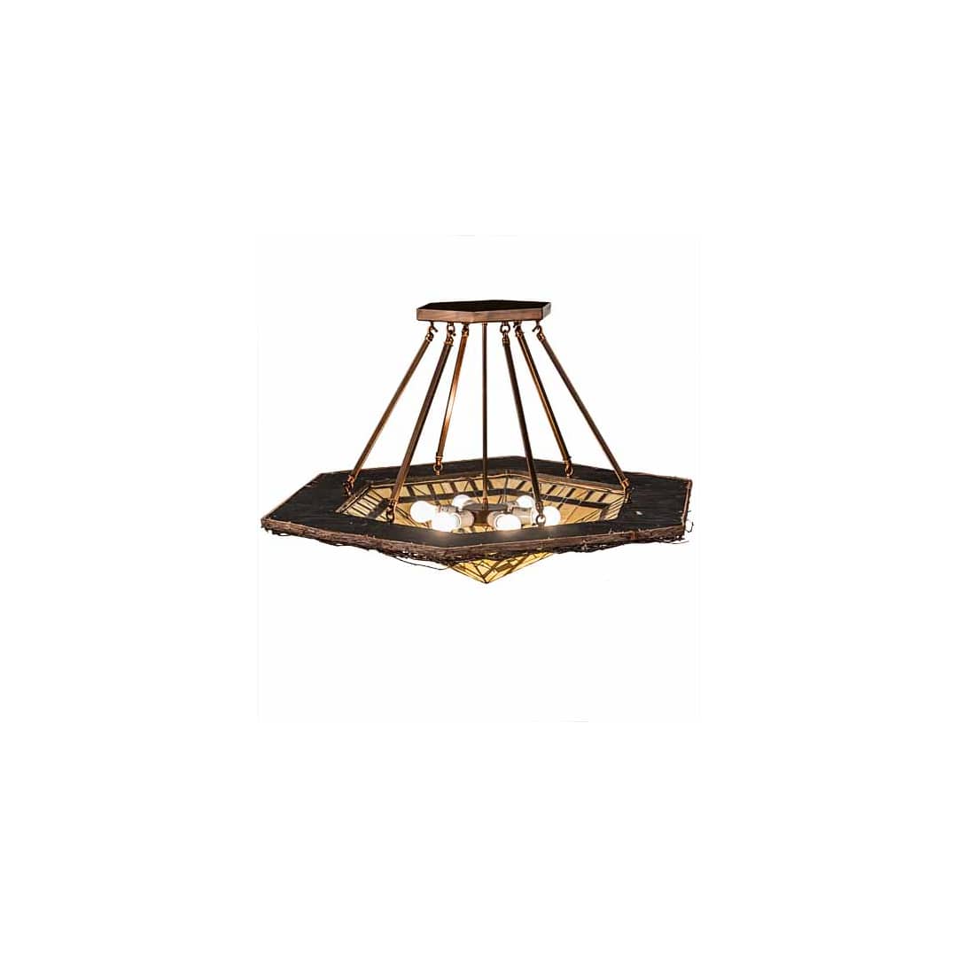 Sonoma 6 Light 40" Wide Semi-Flush Ceiling Fixture