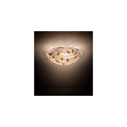 Metro Fusion 3 Light 18" Wide Semi-Flush Bowl Ceiling Fixture