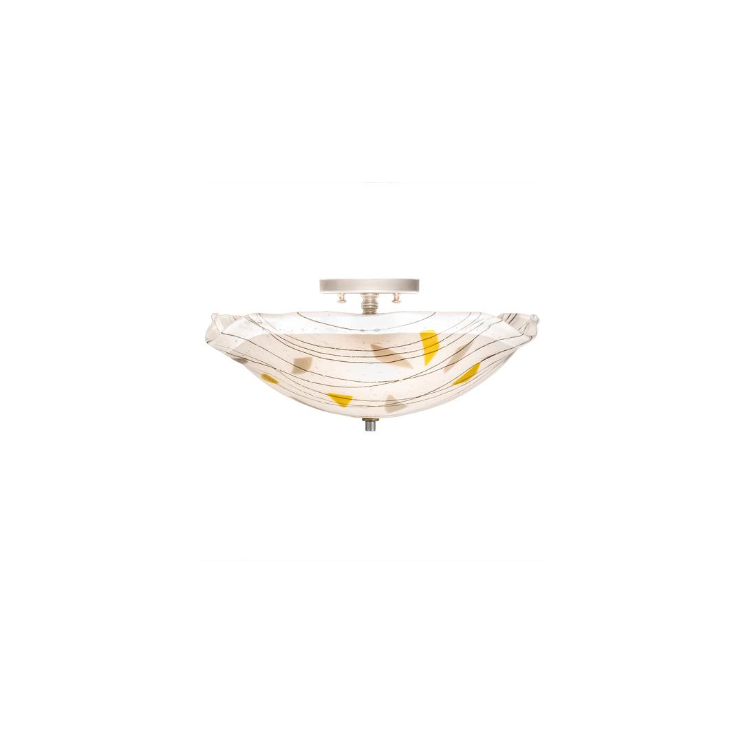 Metro Fusion 3 Light 18" Wide Semi-Flush Bowl Ceiling Fixture