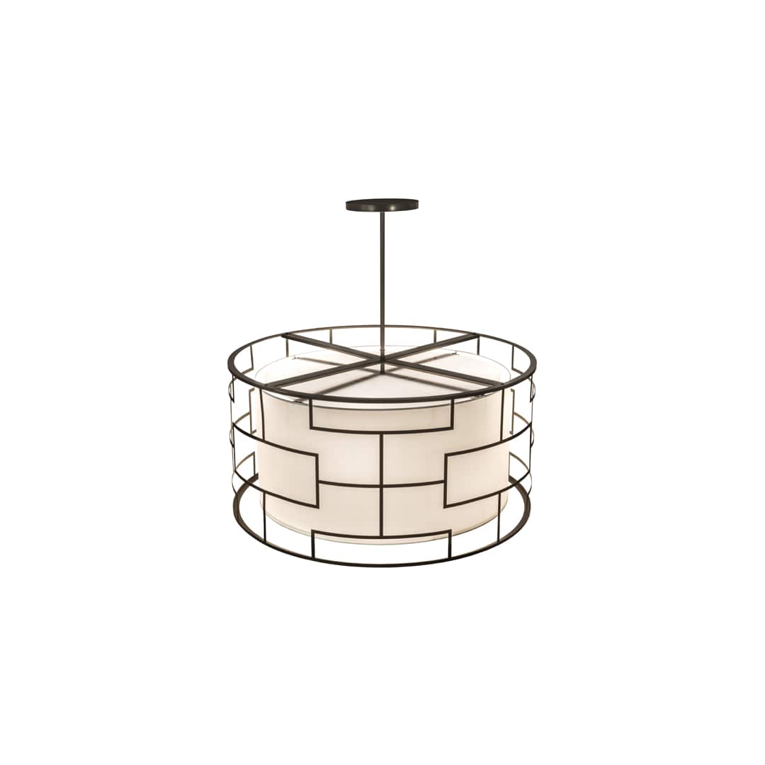 6 Light 48" Wide Pendant