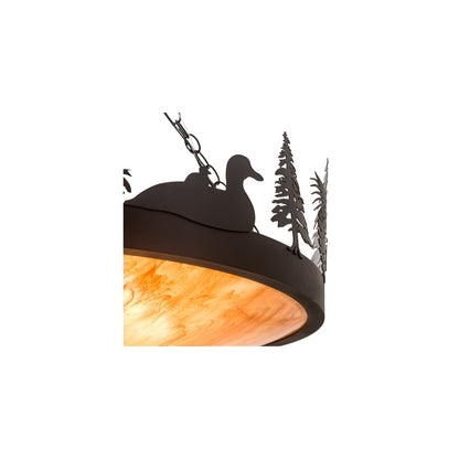 4 Light 30" Wide Abstract Pendant