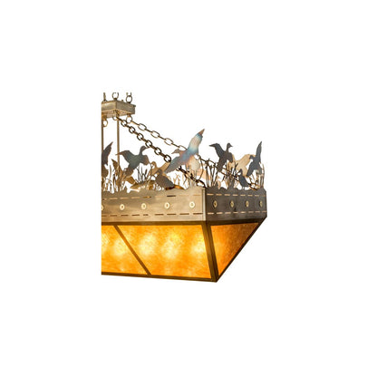 8 Light 18" Wide Abstract Linear Pendant