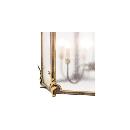 6 Light 34" Wide Taper Candle Pendant