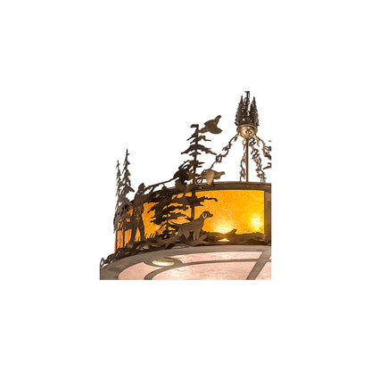 8 Light 50" Wide Abstract Pendant