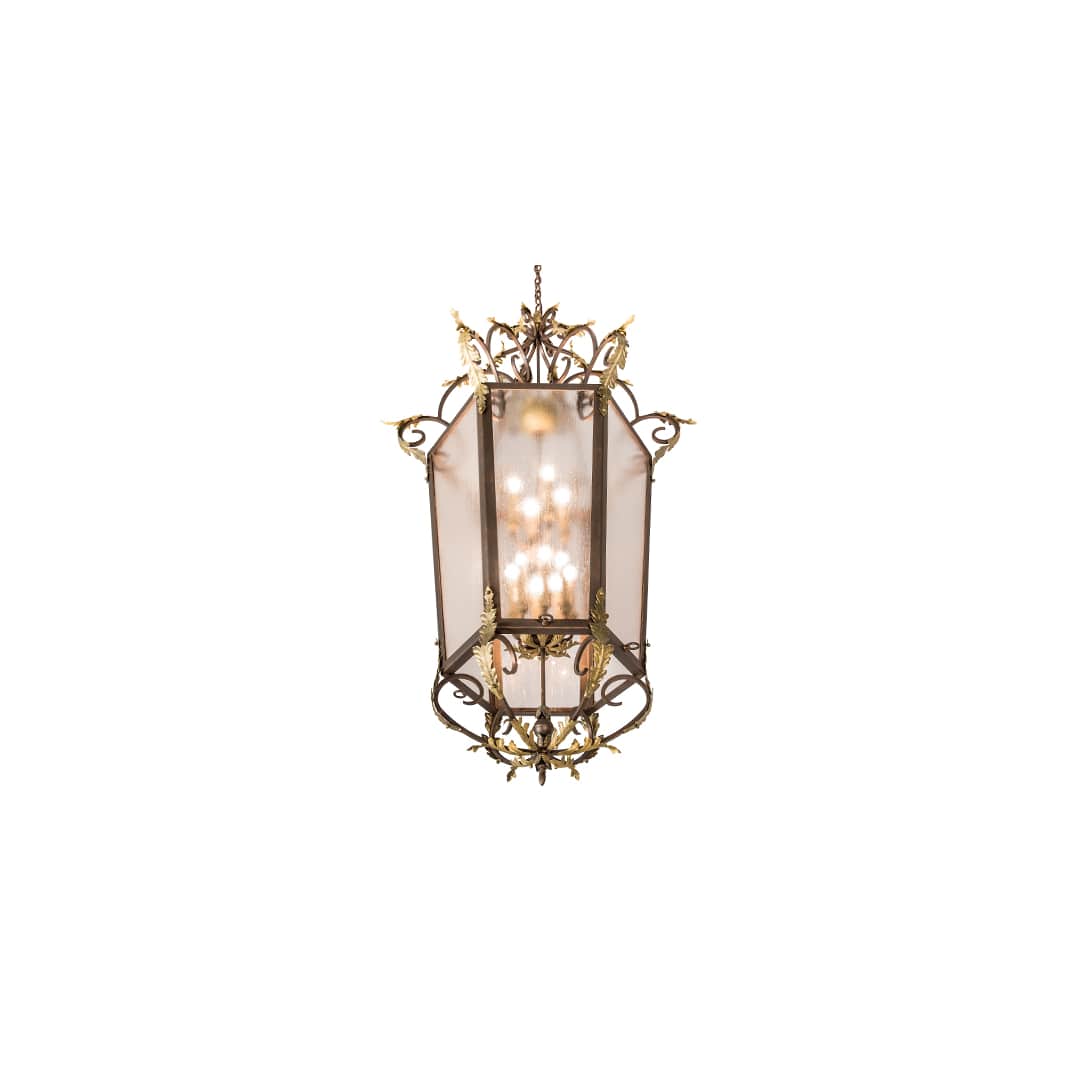 12 Light 35" Wide Taper Candle Pendant