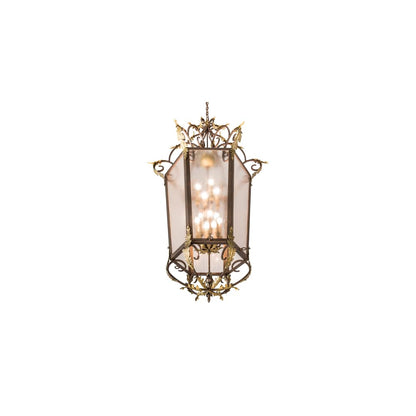 12 Light 35" Wide Taper Candle Pendant