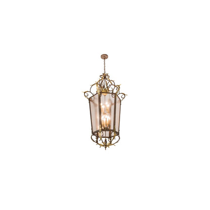12 Light 35" Wide Taper Candle Pendant