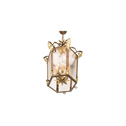 8 Light 25" Wide Taper Candle Pendant